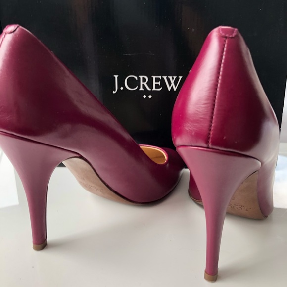 J. Crew Red leather round-toe pumps - Picture 3 of 4